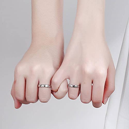 Anillo ajustable S925 de apertura fácil para evitar problemas de tallas de dedos 2