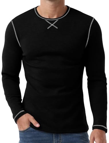 Sailwind Mens Thermal Underwear Long Sleeve Shirts Wool Base Layer Crewneck Top4