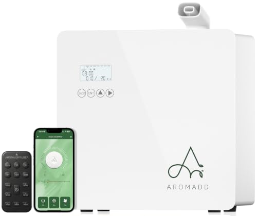 Image of 2026 Upgraded 3500 Sq.Ft HVAC Scent Diffuser for Home | Smart Whole House Waterless Diffuser with App & Remote Control, Hotel Collection Diffuser, Cold Air Tech, 600mL, White