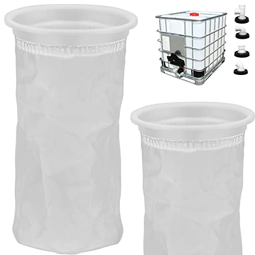2 pcs IBC Filtre de Couvercle Nylon,Filtre IBC,Couvercle de Réservoir d'eau de Pluie IBC,Filtre à Baril de (163 mm)