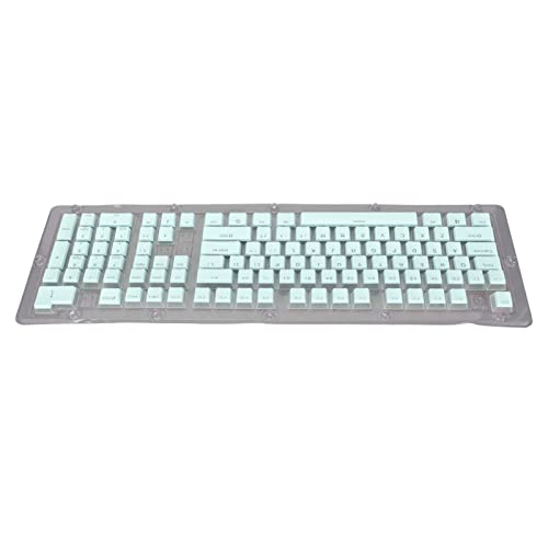 108 Tasti Tastiera Keycaps ABS Doppio Strato Meccanica Keycap Luce Bicolore per 61 87 104 108 ChiaveBlu