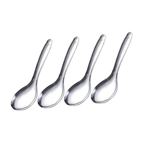 AUTSUPPL 4Pcs Wear Resistant Rice Spoons Compact Rice Scoopers for Easy Serving Ergonomic Design for Comfortable Grip Dishwasher Safe Kitchen Accessory