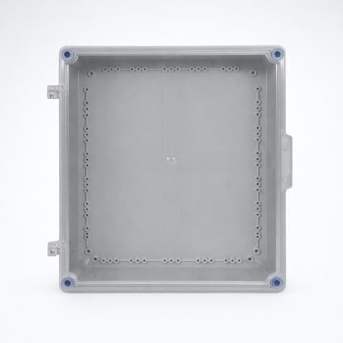 Image of IP67 Hinge Junction Box | Waterproof ABS Plastic Electrical Enclosure | Outdoor & Indoor Solar PV Distribution Box (Size: 400X350X170 mm | Color: Transparent | Pieces: 1)