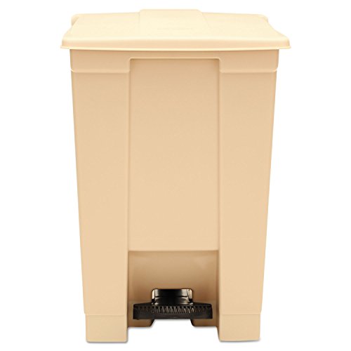 Contenedor de basura con pedal 12 galones beige