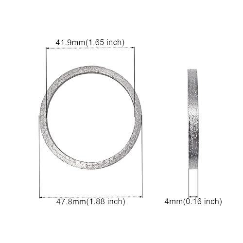 Image of Strongthium Exhaust Gasket Compatible with Harley Big Twin Sportster XL 1984-2024 Steel Mesh Style Crush Seal Exhaust Port Gasket Kits 17048-98 2PCS