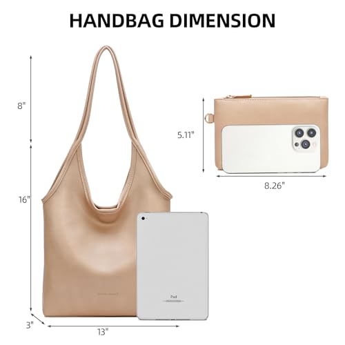 Image of Montana West Slouchy Hobo Bags for Women Soft Designer Shoulder Purses Ladies Top Handle Handbag