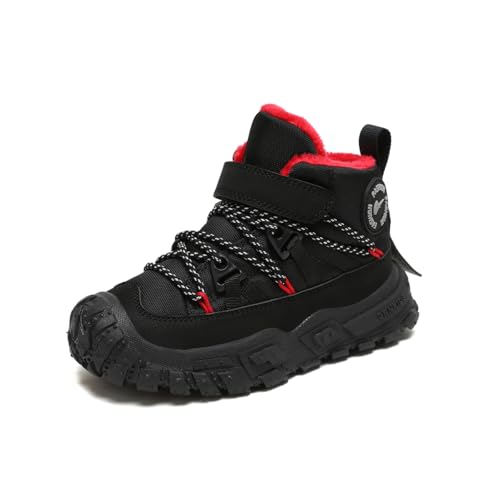 Boys Girls Wnter Snow Boots Warm Outdoor Hiking Shoes Waterproof Anti-slip Boots