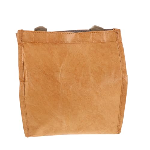 HEMOTON Bolsa Térmica para Almuerzo de Papel Aislante y Plegable Bolso Térmico Portátil para Bento Diario Resistente y Duradero para Trabajo y Escuela Pequeño