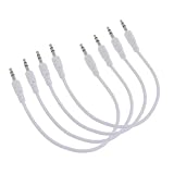 UltAlt 4 Pack Short Audio Cable 20 Inch 3.5mm Aux Cable 3.5mm Male to Male TRS Audio Stereo Audio...
