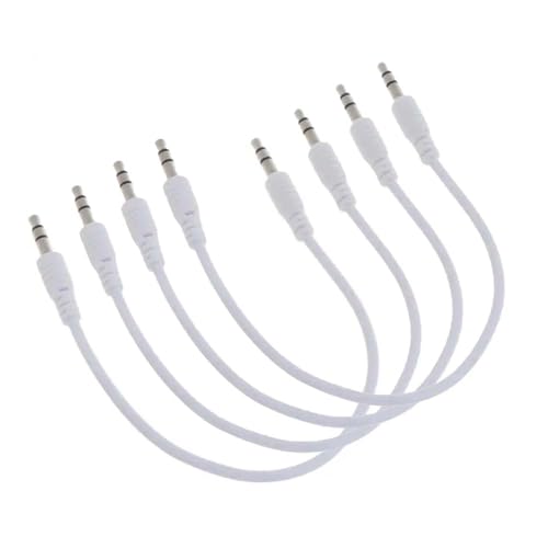 4 Pack Cable de Audio Auxiliar 3.5mm 25 cm miniatura 1