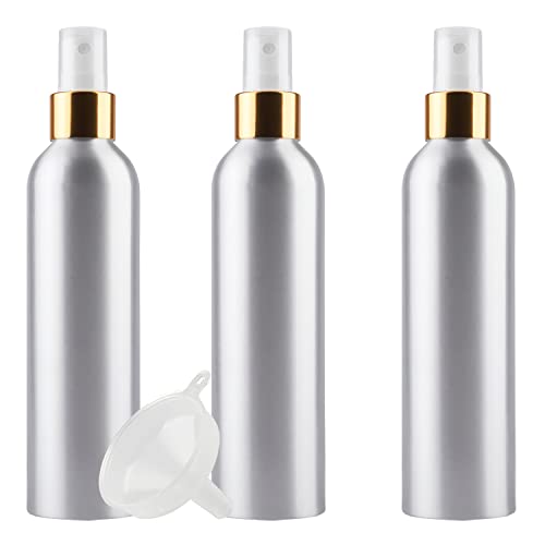 ZEOABSY 3 Piezas Pequeño 250ml Spray de Aluminio Plata Botella...