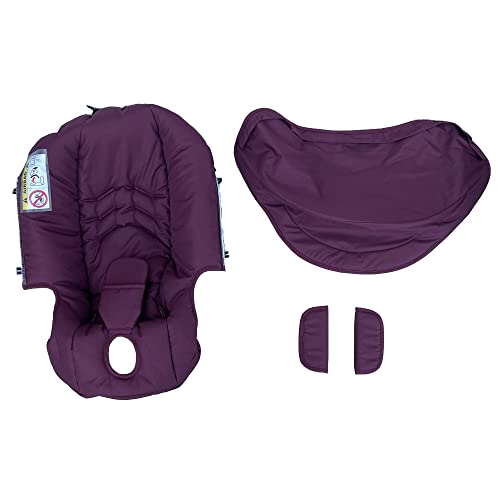 Image of Changing Washing Kit,Canopy Sunshade Cover,Compatible with Car Seat Doona Strollers (Wine Red)
