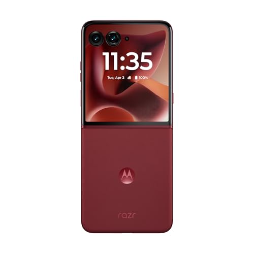 Image of Motorola Razr Ultra 2025 | Unlocked | Made for US 16 /512GB | 50MP Camera | Pantone Rio Red