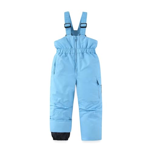 Salopette d'hiver pour enfant imperméable avec bretelles et zip