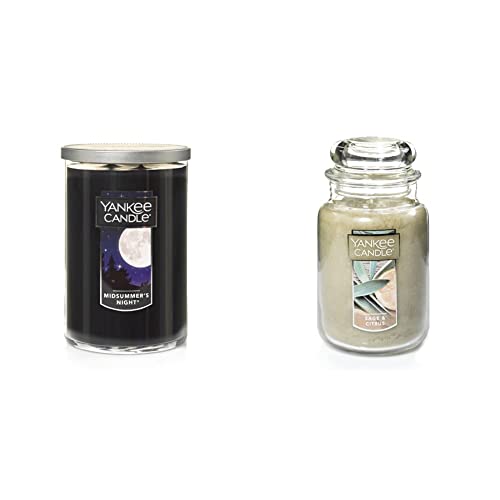 Yankee Candle Midsummer'S Night And Sage & Citrus Scented Large Candles cover