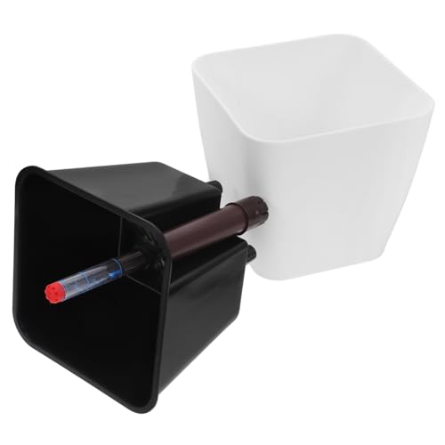 KONTONTY Maceta Absorbente De Agua Automática Automático para Planta Largo Interior Macetas De Autorriego Macetero De Alto Drenaje Maceteros Maceta De Fresa Resina De Polipropileno