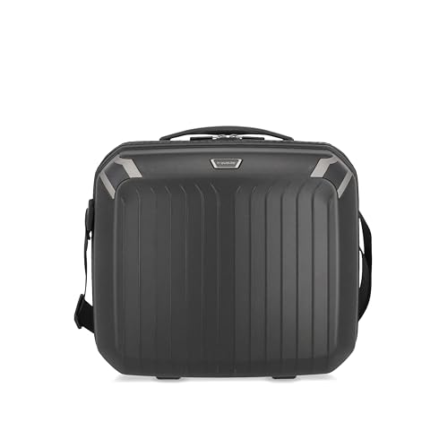 travelite Handgepäck Kosmetikkoffer Hartschale mit recyceltem Innenfutter, Gepäck Serie ELVAA: Stylisches Beautycase mit Schutzecken + Aufsteckfunktion, 36 cm, 20 Liter