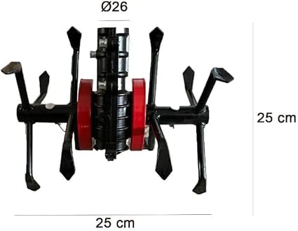 Gruppo Zappette da Ø26 x 9 Denti x Decespugliatori Motozappa x Orto Fresa ingranaggio IN OMAGGIO GRASSO
