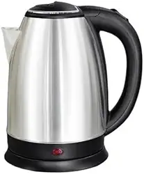 Chaleira Elétrica de Vidro/Inoxidável,1.8L 127V/220V Tampa e Desligamento Automático (110V/127V(Aço inox))