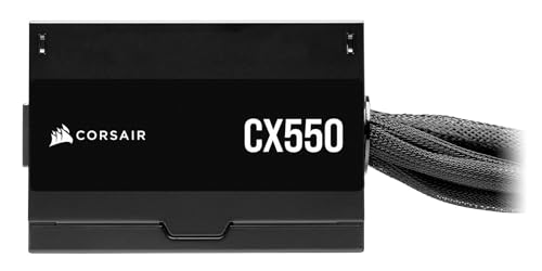 Corsair CX550 80 Plus Bronze, Nicht modulares ATX-Netzteil, geräuscharm, 550 W, Schwarz – Ansicht 6