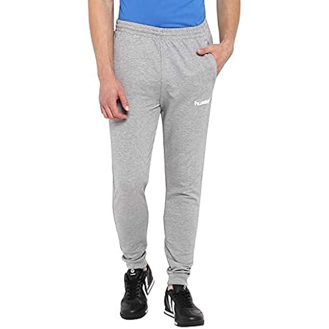 hummel Men's Hmlgo Cotton Trousers in Grey Melange Cover