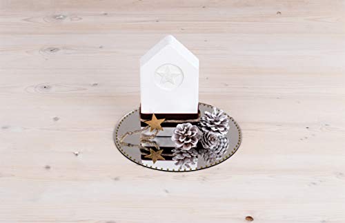 Rayher 46453000 spiegelplaat rond om zelf vorm te geven en te decoreren, spiegelborden voor tafeldecoratie, 20 cm… - Afbeelding 6