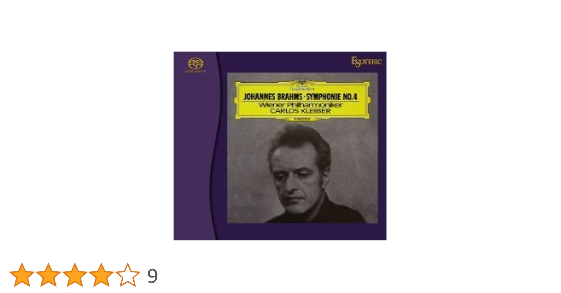 クライバー　ブラームス　交響曲第4番 エソテリック　sacd ESOTERIC クライバー ブラームス 「交響曲第4番」 Amazon.co.jp