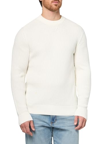 BOSS Men's Basket Weave Knit Pullover Lightweight Sweater