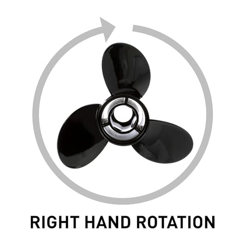 Image of Quicksilver Black Diamond 3-Blade Aluminum Propeller for Mercury and MerCruiser Engines