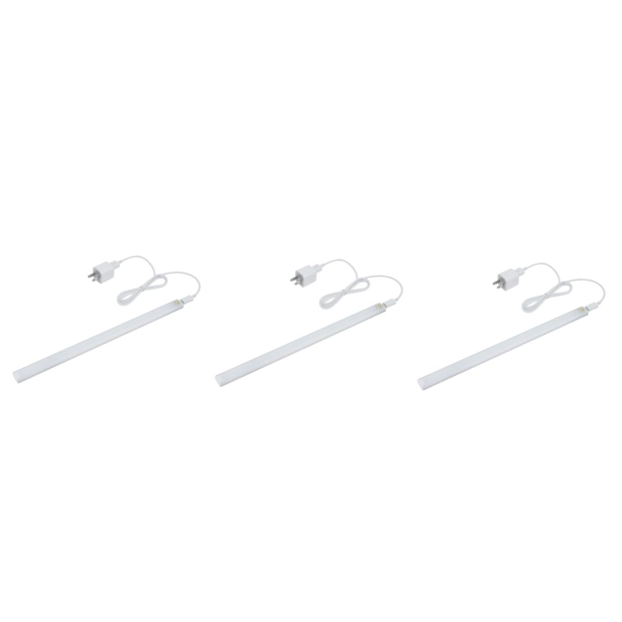 jojofuny 3pcs Touch Sensor Led Cabinet Light Bar USB Night Lamp for Wardrobe Closet Stairs and for Easy Installation and