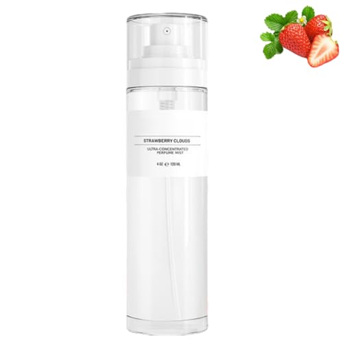 Fragancia en Spray Ultra Concentrada Strawberry Cloud, Aceite Fragancia de Lujo para Mujer, Spray de Caramelo, Portátil de Viaje