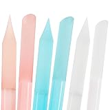 3PCS Glass Cuticle Pusher, Dual Heads Design Glass Cuticle Tool, Gently Removes Cuticles and Cleans