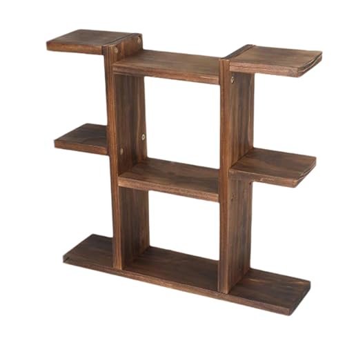 木製の植物スタンドの植木鉢スタンド多目的頑丈な植物ディスプレイラックデスクトップ階層園の庭の棚のリビングルーム, Style E