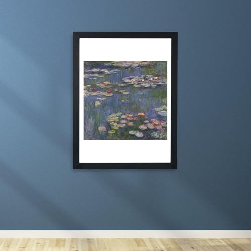 Nénuphars Violet Affiche encadrée Claude Monet par Spiffing Prints Grand format - 5