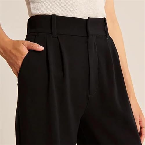 Wide Leg Tailored Pants High Waisted Business Casual Dress Pants High Waist Suit Pants3