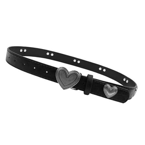 Heart Buckles Belt Fashionable Women Waistband Adjustable for Fashion Women and Trendy Students Heart snap Belt Heart snap Belt3