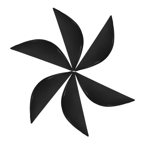 balacoo 6pcs Self Adhesive Crescent Cabinet Pulls Easy Install Black Semicircle Handles for Kitchen Cupboard Wardrobe and Drawer Comfortable Grip and Strong Adhesive Design