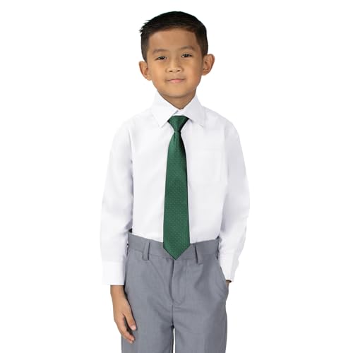 Spring Notion 4-Piece Boy's Woven Pre-tied Zipper Tie Necktie2