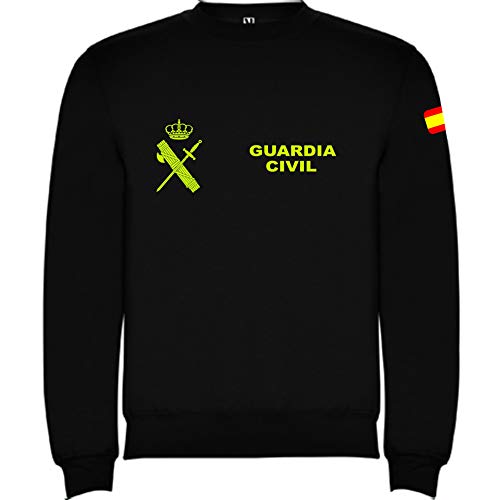 Piel Cabrera Sudadera Guardia Civil (Negro, L)