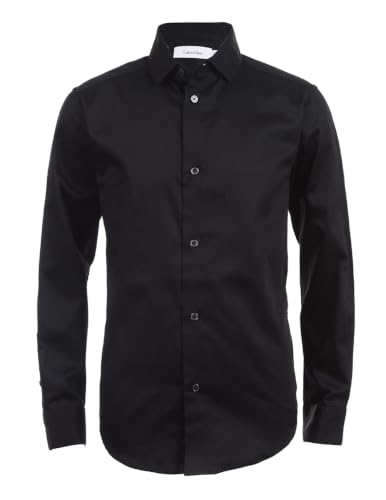 Image of Calvin Klein Boy's Sateen Shirt (Little Kids)