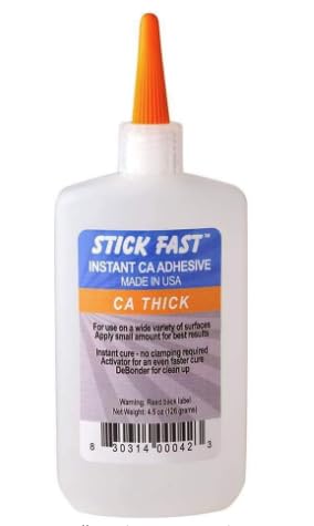 Pen Kit MallStick Fast 4.5 oz CA Glue - Great for Woodworking OR CA Finish (4.5 OZ Thick)