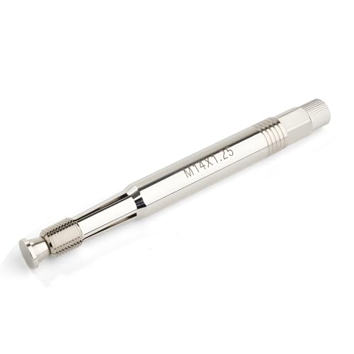 DEEFILL M14x1.25 Back-Tap Spark Plug Thread Repair Tool - Thread Chaser & Restorer for Stripped Spark Plug Holes No Head Removal Debris-Free Engine-Safe Design Fits 14mm Spark Plug Threads