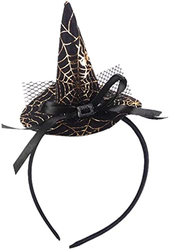 Eterspr 6 Pieces Witch Hat Headband, Halloween Headbands, Spider Skull Star Headpiece, Children's Women's Headpiece - Image 2