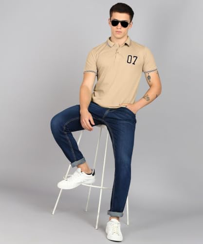 Image of INKKR Men's Solid Polo Neck Half Sleeve Stylish T-Shirt Combo