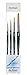 Produktbild DaVinci ESPACE BEAUX ARTS Da Vinci Serie 1570 Nova Pinsel synthetisch, rund, Set 4 Stück, Nr. 0, 2, 6, 12. für Aquarelle, Ölfarben und Acryl, Made in Germany