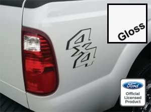 Decal Mods Calcomanías adhesivas 4x4 para Ford F250 F350 Super Duty (2011-2016) - CW (blanco) (juego de 2) SJ1H2