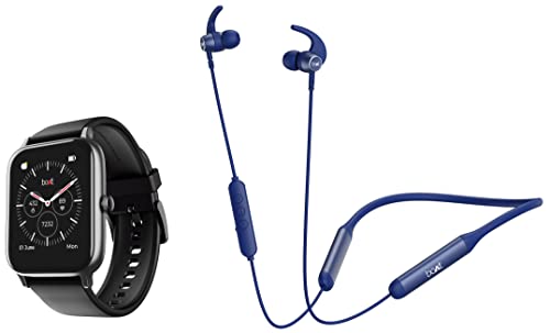 Image of boAt Xtend Pro with Advanced Dedicated Bluetooth Calling Chip, Dial Pad & Rockerz 330 Pro in-Ear Bluetooth Neckband with 60HRS Playtime, ASAP Charge, ENx Tech, Signature Sound, BT v5.2