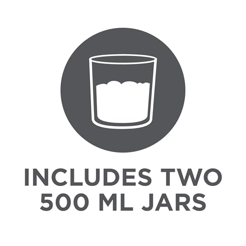 Image of BLACK+DECKER Perfect Pint Ice Cream Maker Accessories - 2-Pack 1-Pint Replacement Jars, Extra Containers for Ice Cream, Gelato, Sorbet & Frozen Yogurt