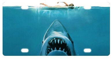 Drugstore Shoulder Deep Massager Personalized Cool Jaws Shark Front Mental 6 X 12