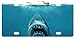 Personalized Cool Jaws Shark Front Mental License Plates 6 X 12 Car License Plate
